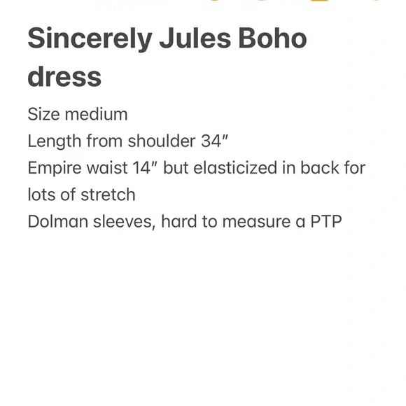 Sincerely Jules Red and Cream Long Sleeve Dress Cottagecore Boho - Picture 8 of 9